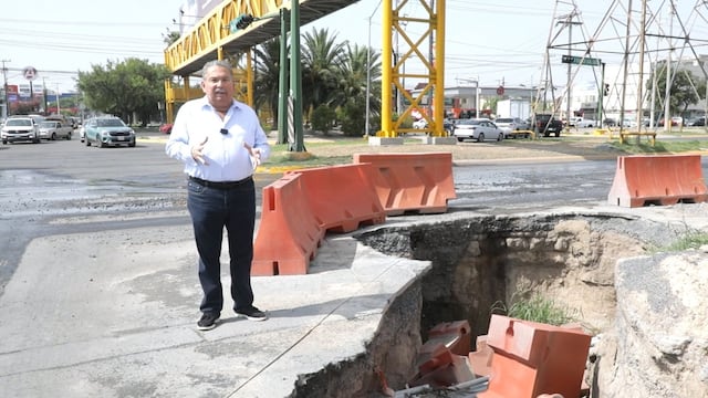 Escobedo denuncia fugas de aguas negras y obras inconclusas de Agua y Drenaje.