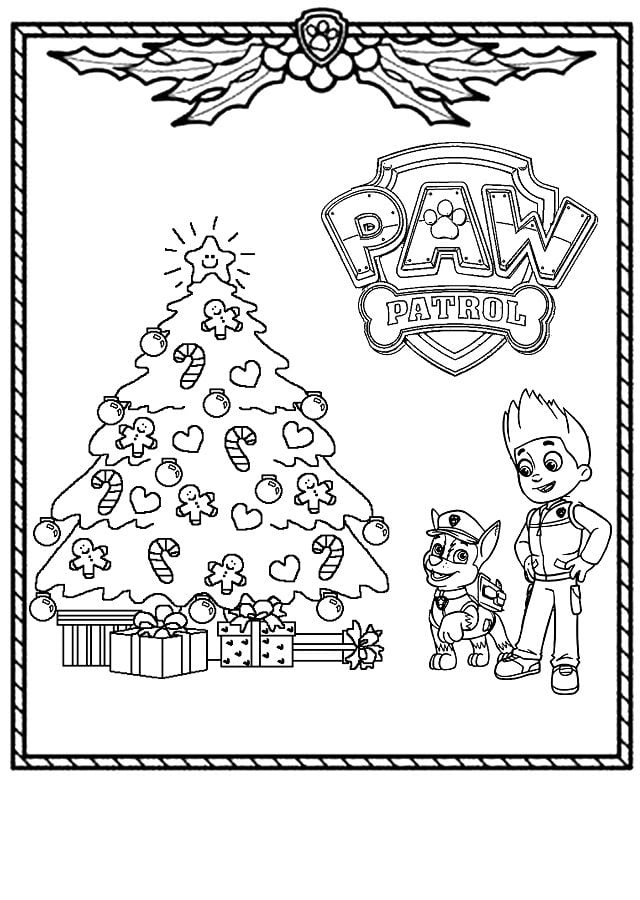 Ryder y Chase Paw Patrol de Navidad