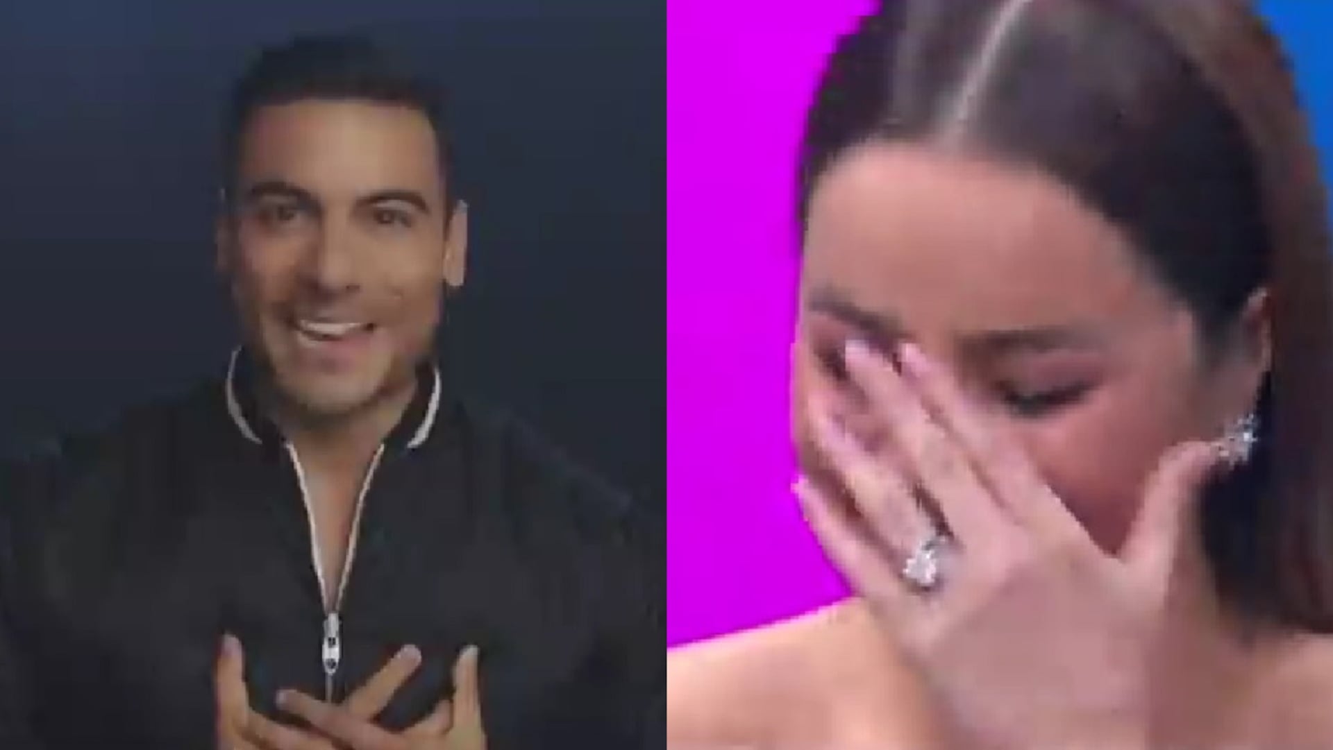 Carlos Rivera y Cynthia Rodríguez