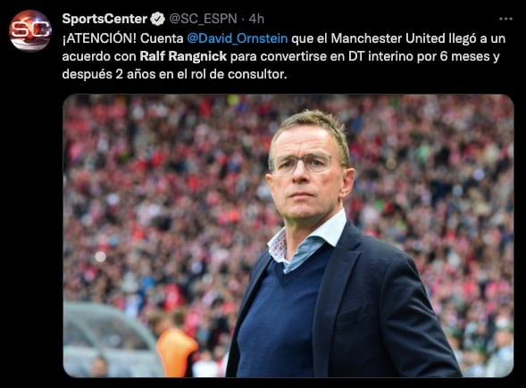 Ralf Rangnick, el elegido por el Manchester United