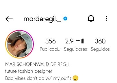 Mar de Regil tiene sus apellidos verdaderos en Instagram.