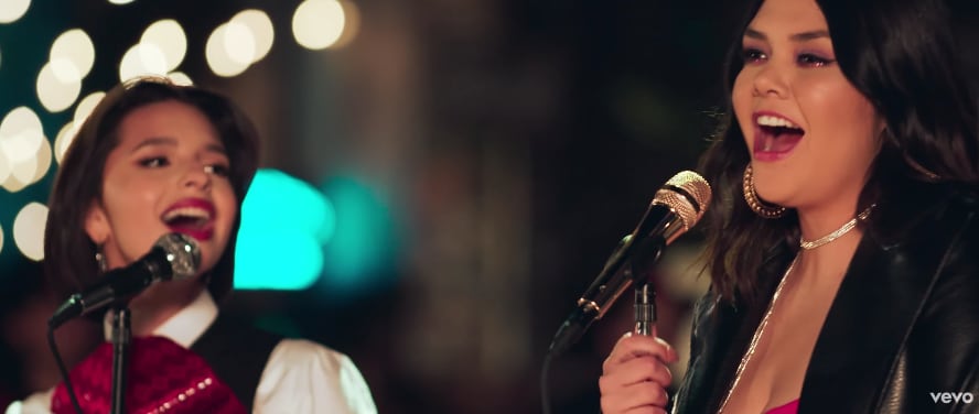 Ángela Aguilar y Yuridia en el video de "Qué Agonía".