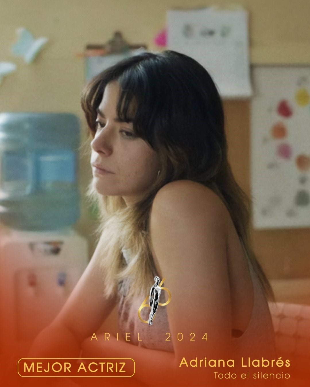 Adriana Llabrés, ganadora a los Premios Ariel 2024 en la categoría Mejor Actriz