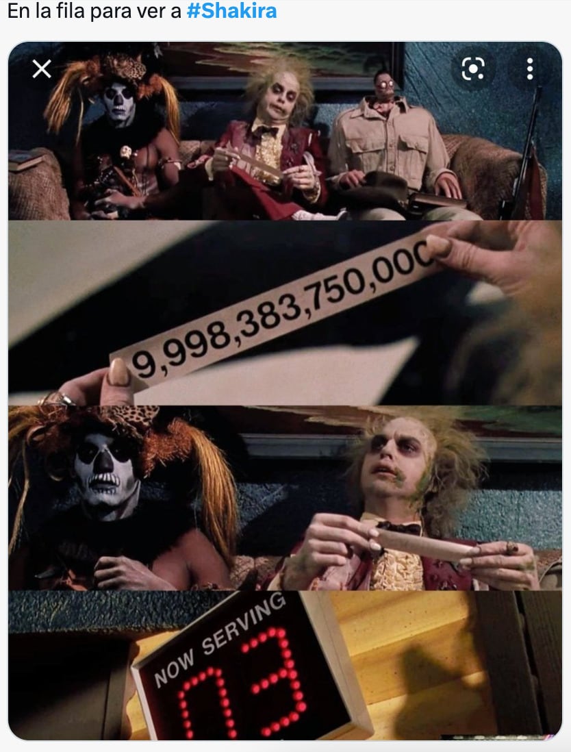 Memes de la preventa de Shakira en México