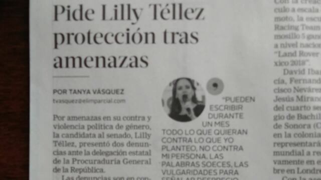 La libertad de expresión no es el tema a discusión, esa es sagrada para mí.