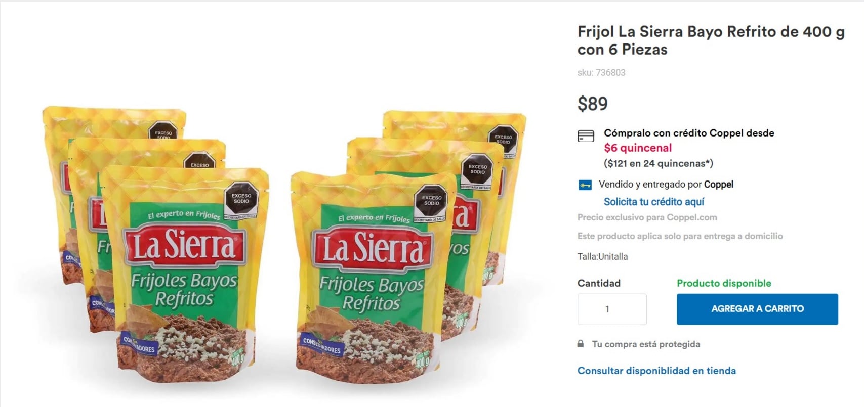 Coopel permitirá comprar frijoles a crédito