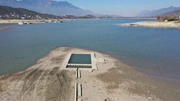Sequía en Presa L a Boca en Santiago, Nuevo León