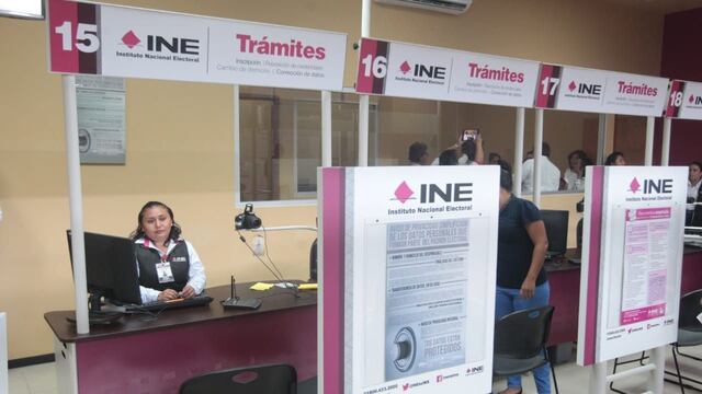 Módulo de atención ciudadana del INE.