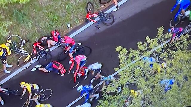 Duras caída en el Giro