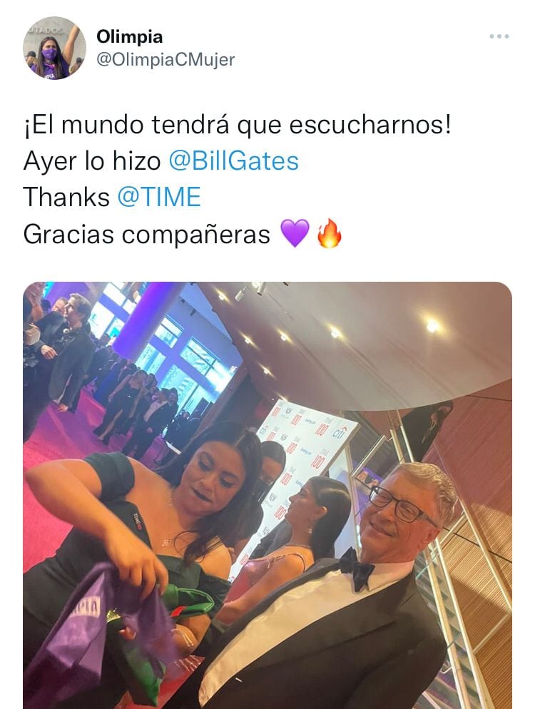 Olimpia Coral Melo y su encuentro con Bill Gates