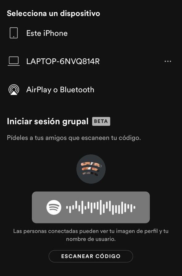 Group Session de Spotify