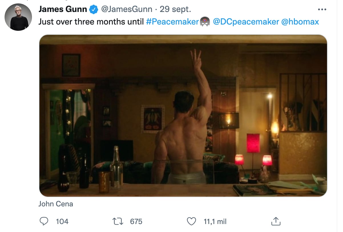 Foto de 'Peacemaker' publicada por James Gunn