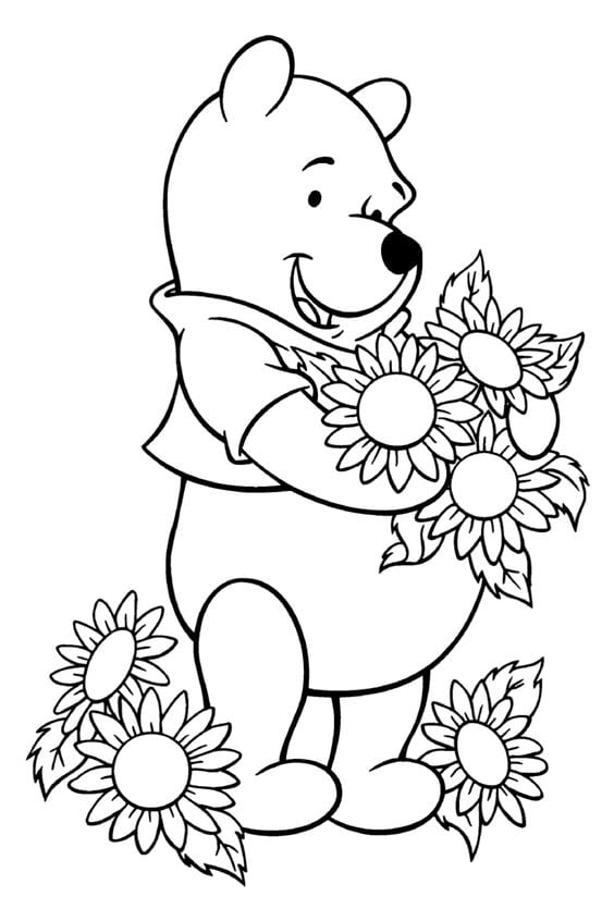 Dibujos de Winnie the Pooh para colorear