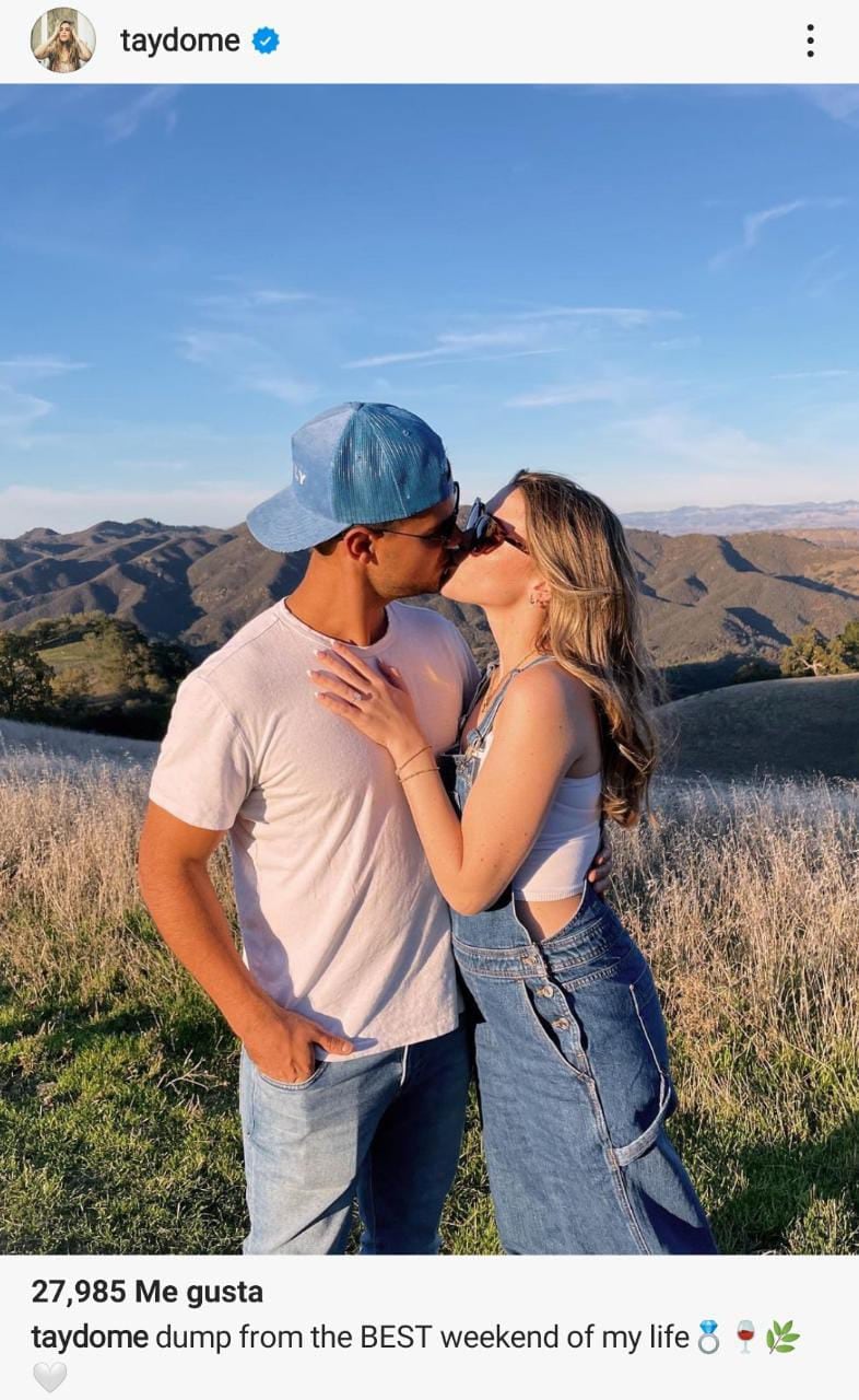 Taylor Lautner se compromete con su novia Tay Dome