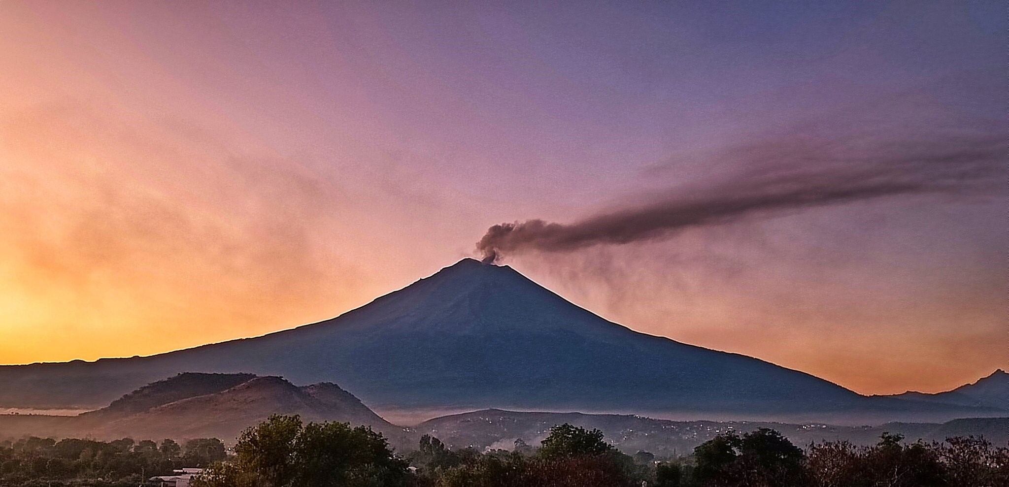 Volcán Popocatépetl hoy 28 de enero