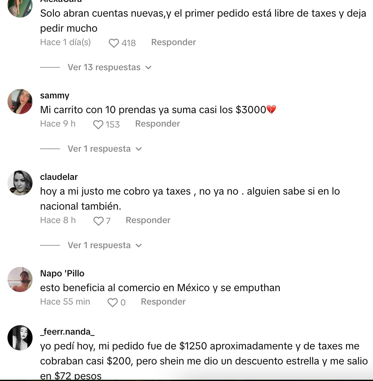 Shein está empezando a implementar los impuesTos IGI del SAT