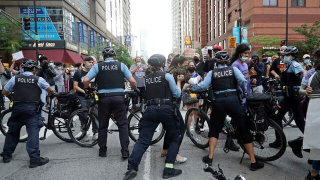 Protestas en Chicago.