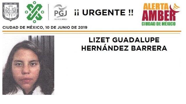 Lizeth Guadalupe Hernández Barrera vestía un pantalón de color azul, una blusa negra y tenis de la marca Nike negros.