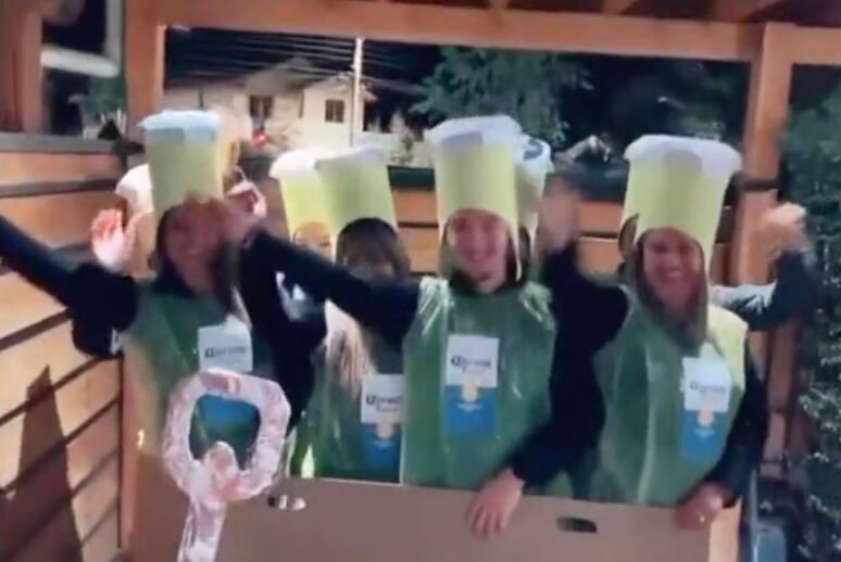 Disfraz de Halloween para amigos en TikTok