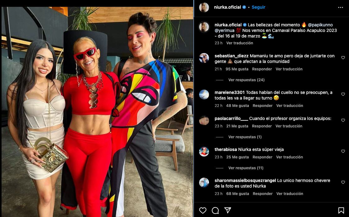 A los fans de Niurka no les agrada que se junte con Yeri Mua y Kunno