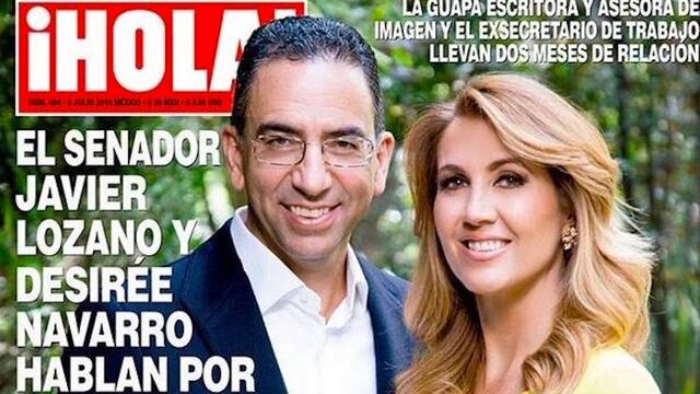Javier Lozano presumió su romance con Desirée Navarro.