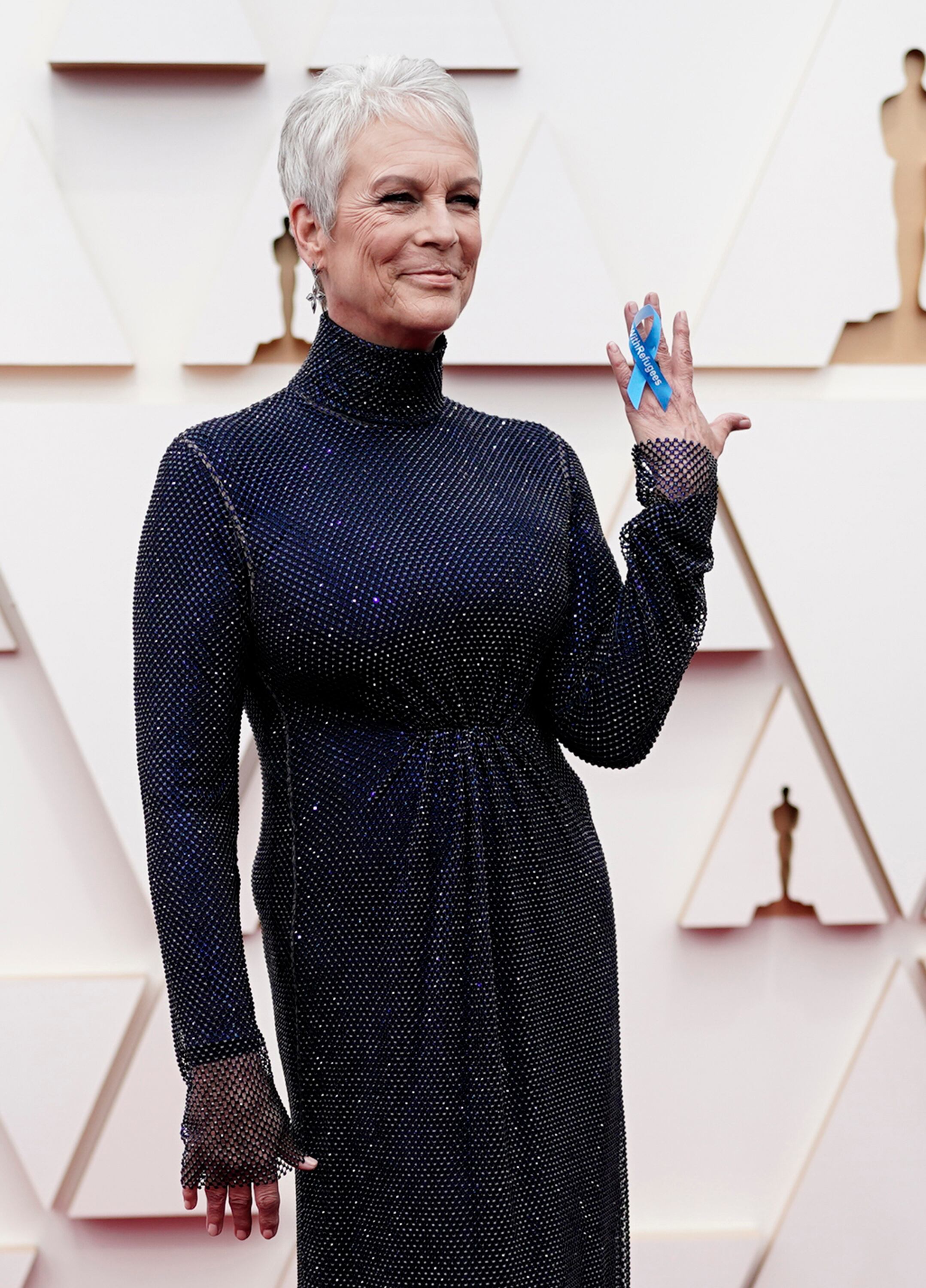 Jamie Lee Curtis en la Alfombra Roja de los Oscar 2022