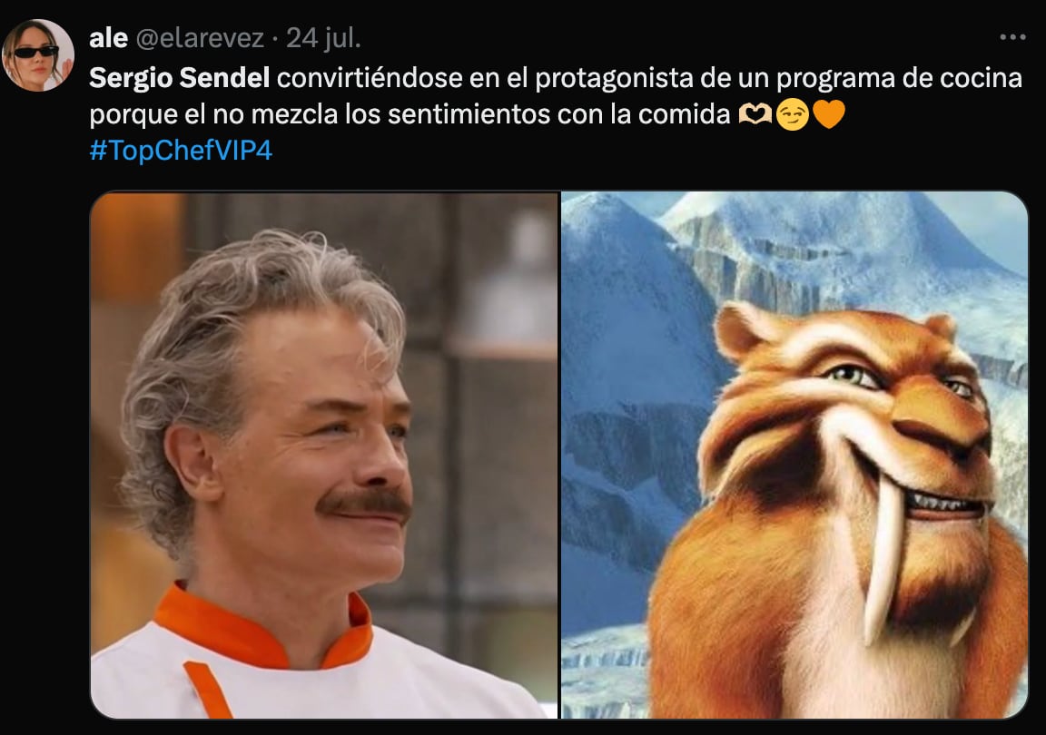 La eliminación de Sergio Sendel de Top Chef VIP 2025 provoca memes en redes