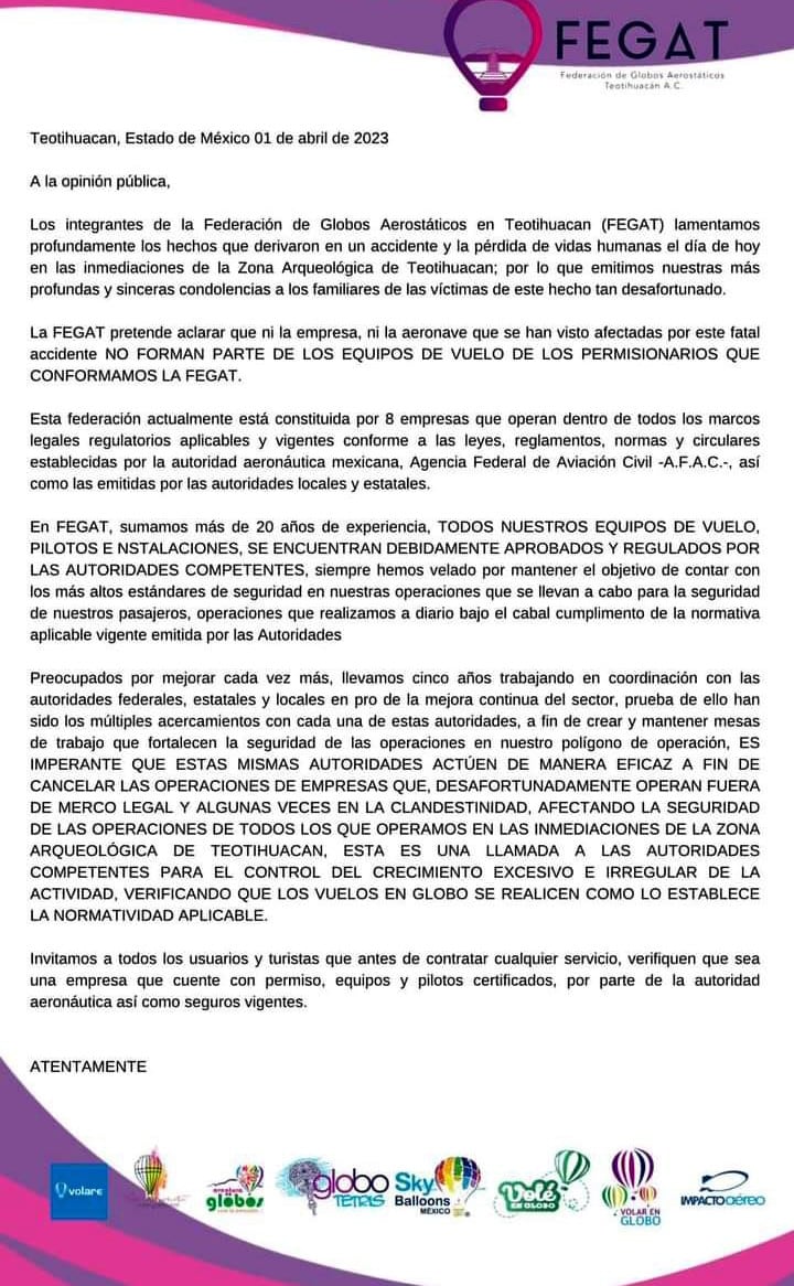 Comunicado FEGAT