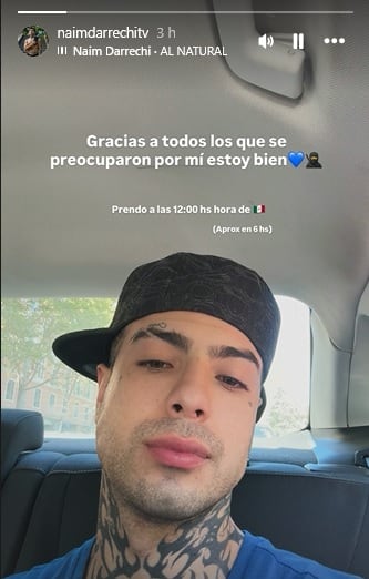 Naim Darrechi dice estar bien tras su detención en Madrid.