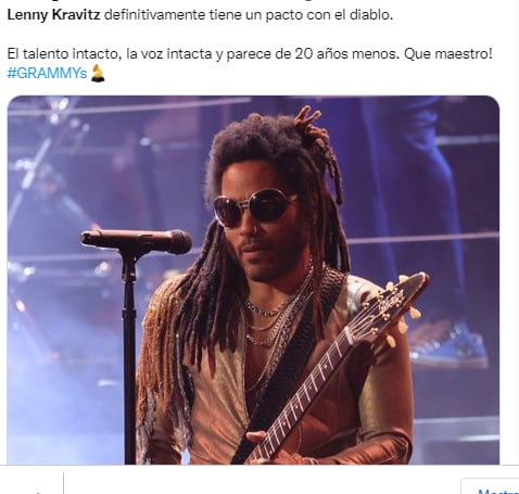 Lenny Kravitz a sus 57 años.