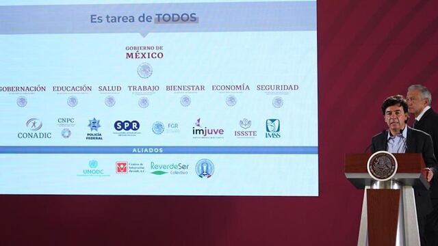 Jesús Ramírez Cuevas. Presentación de campaña antidrogas.