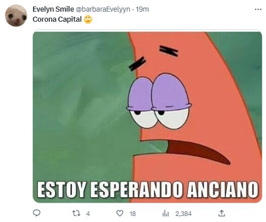 Memes por el cartel del Corona Capital 2023