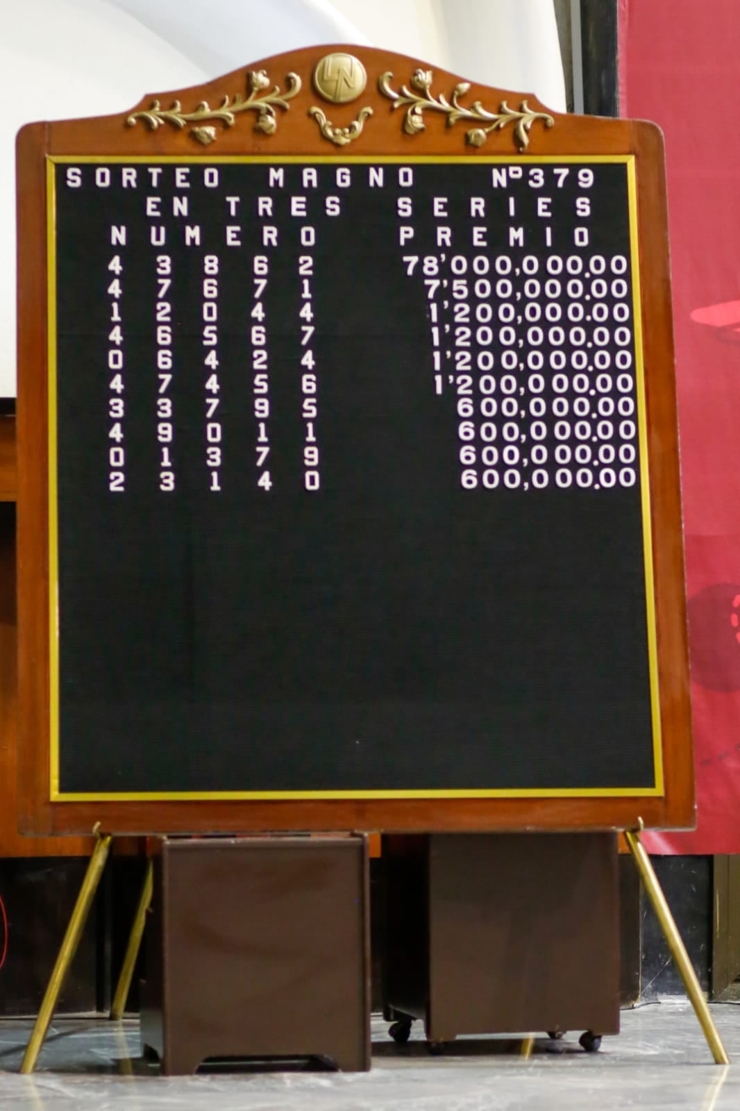 Ganadores de sorteo de 10 de mayo