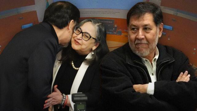 Gerardo Fernández Noroña y Norma Piña en la Cámara de Senadores