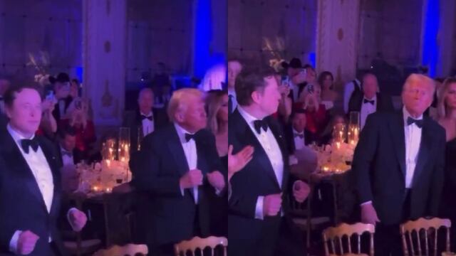 Donald Trump e Elon Musk sacan los pasos de baile prohibidos para recibir el Año Nuevo 2025