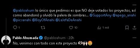Mánager de Anahí reacciona a reclamo de fan por dejar botados los proyectos.