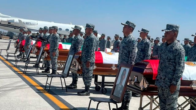 Entregan cuerpos de elementos de la Guardia Nacional