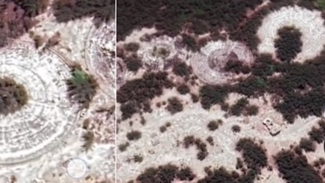 Círculos en Playa Miramar, Tamaulipas