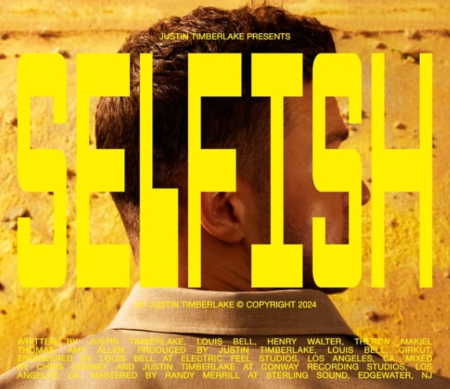Selfish, la nueva canción de Justin Timberlake
