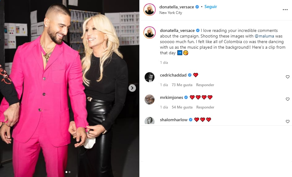 Maluma y Donatella.