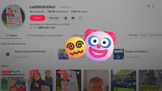 Hackean TikTok de Semovi CDMX; cambian nombre y publican videos