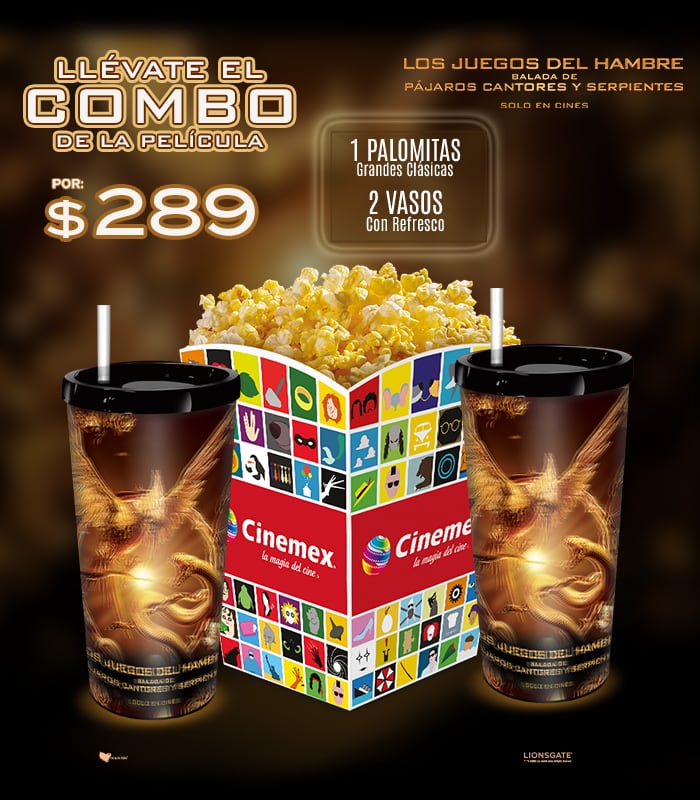 Combo los Juegos del Hambre en Cinemex