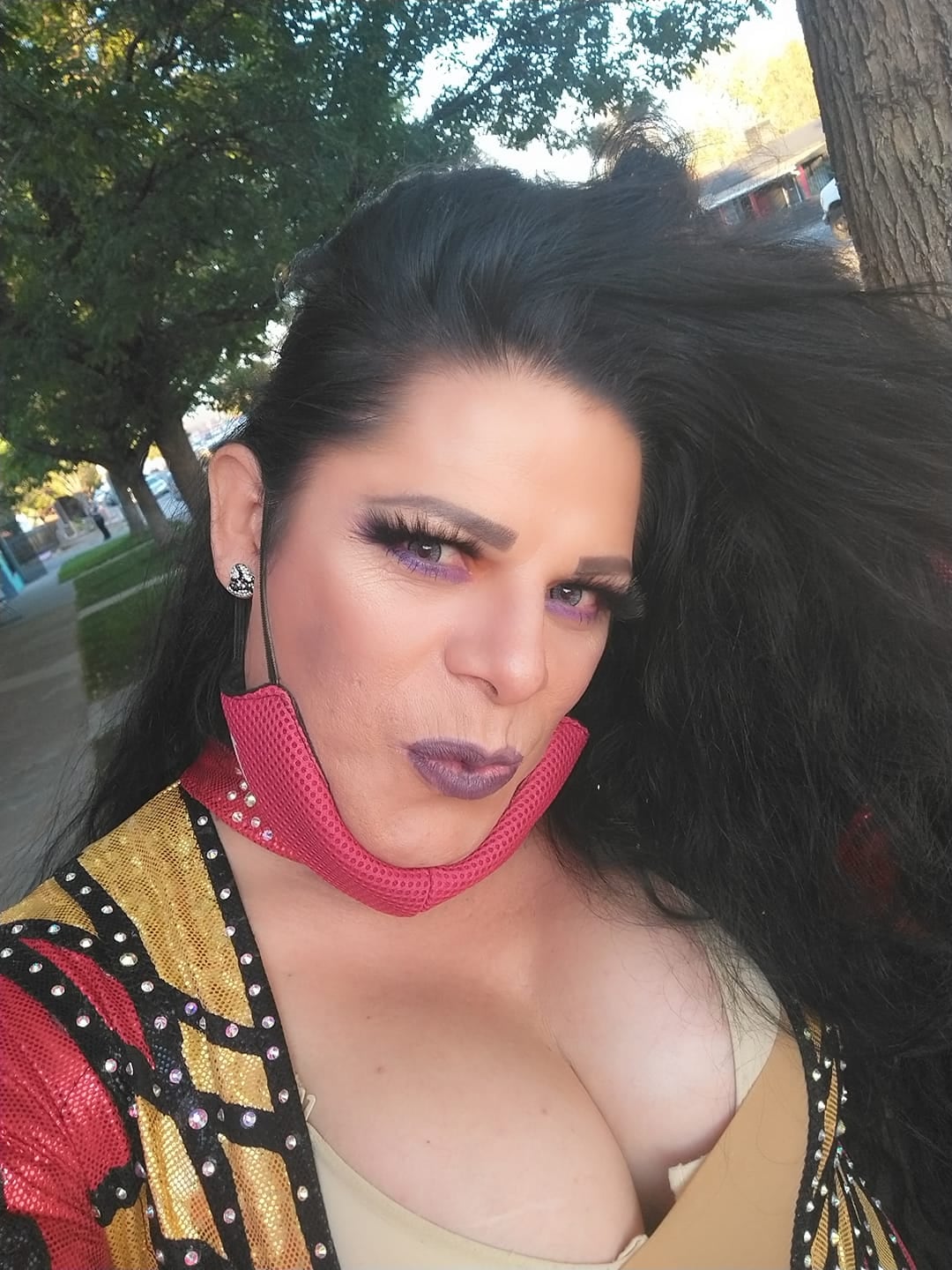 Miss Gaviota, la primera luchadora transgénero en México.