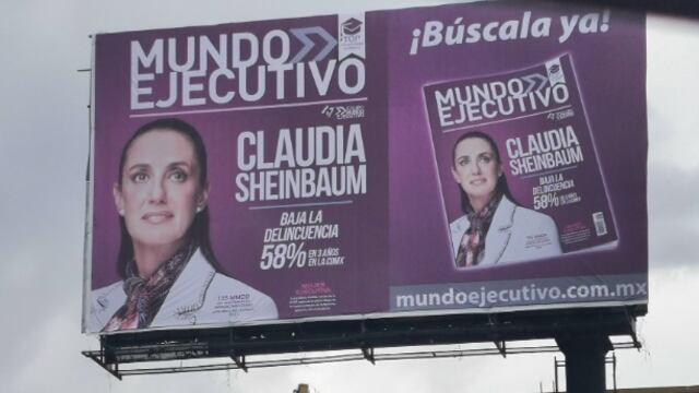 PAN denuncia a Claudia Sheinbaum por espectaculares con su imagen