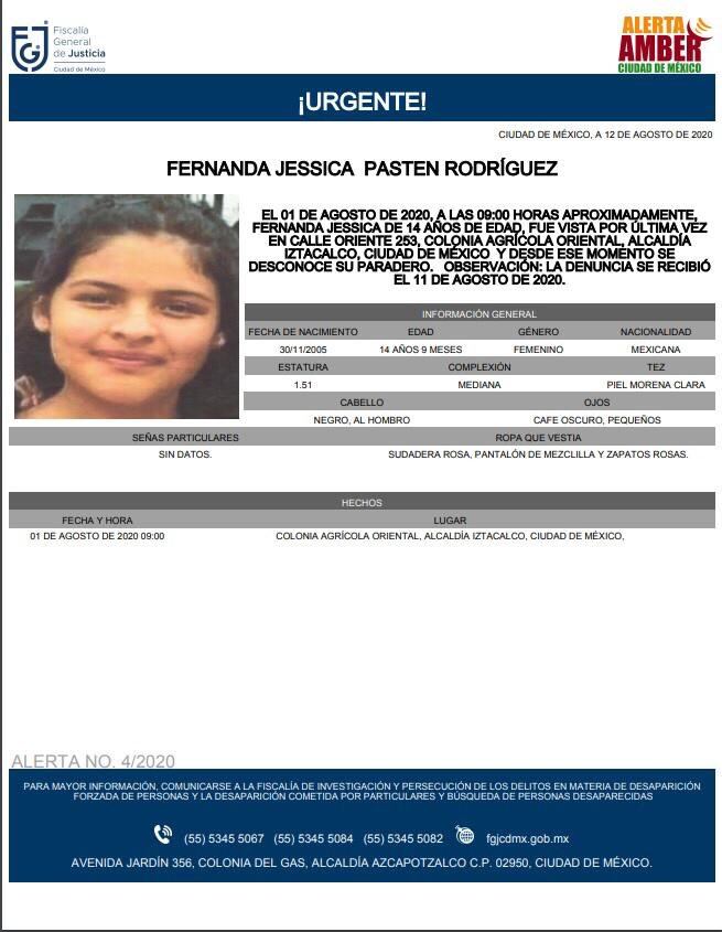 Ficha de búsqueda de Fernanda