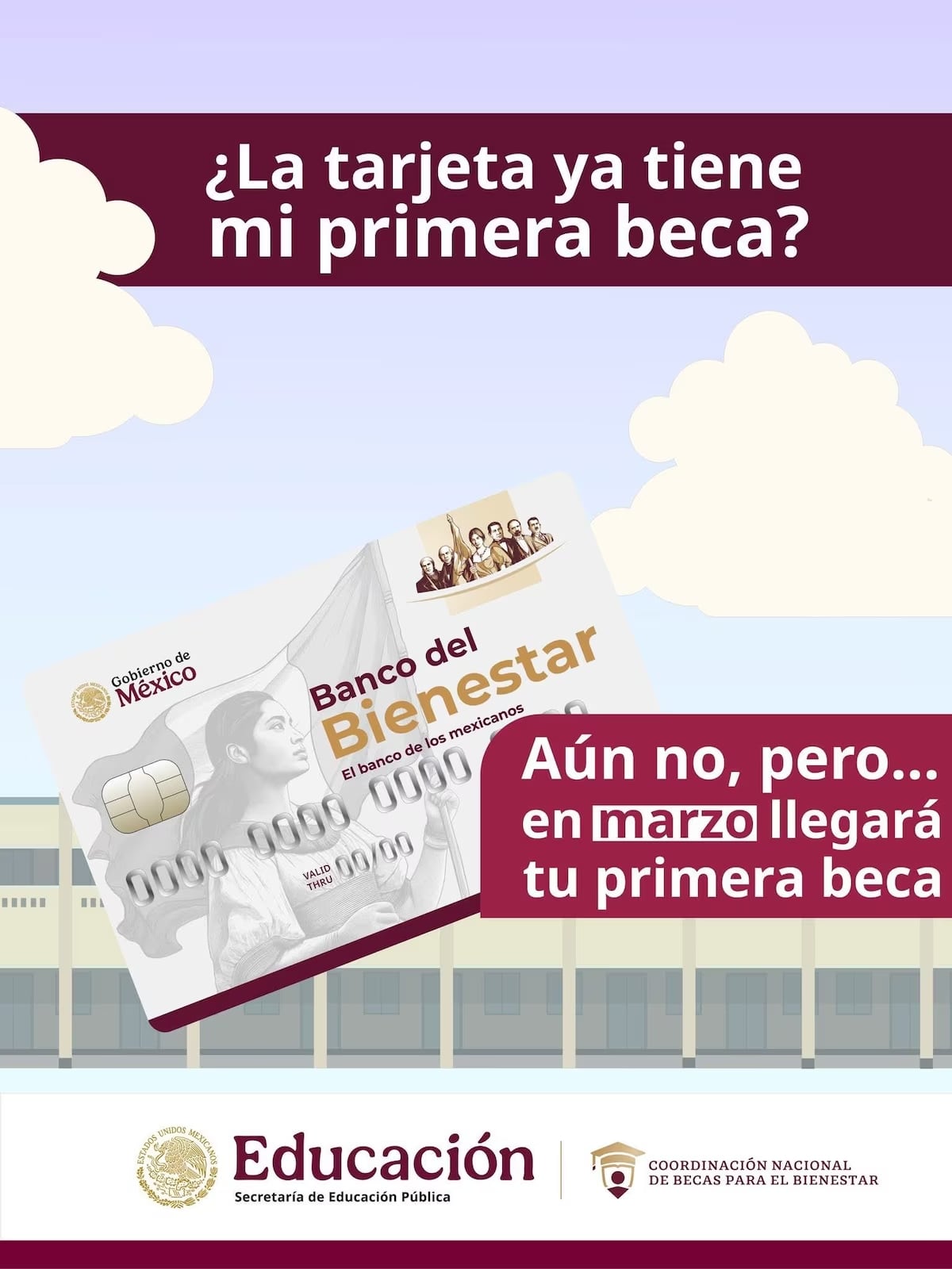 Fecha del primer pago de la beca Rita Cetina.