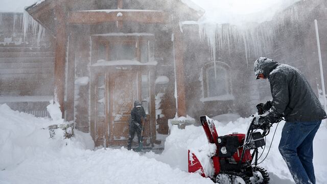 Tormenta de nieve en Truckee, California