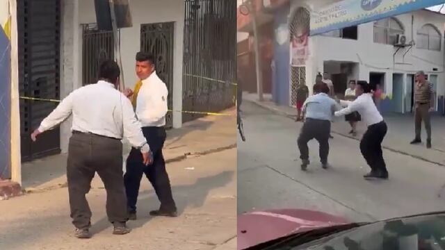 Hombre muere en Tabasco por descarga eléctrica y trabajadores de funeraria se pelean a navajazos por recoger el cuerpo