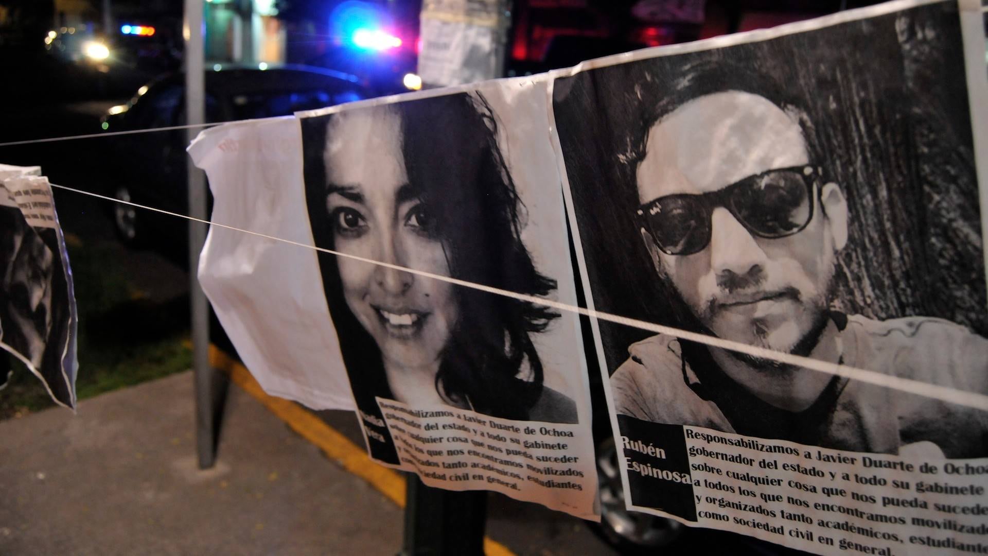 Multihomicidio en la Narvarte. En la foto dos de las víctimas: Nadia Vera y Rubén Espinosa