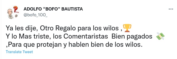 Bofo Bautista (Foto: Captura de Twitter)